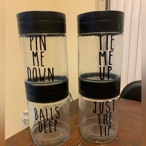 Stacking bathroom jars